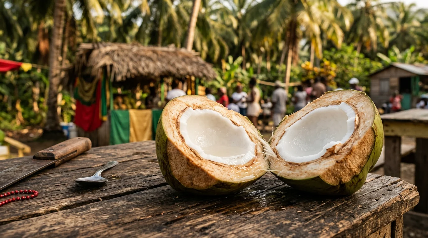 Fresh Coconut at Roadside Stand