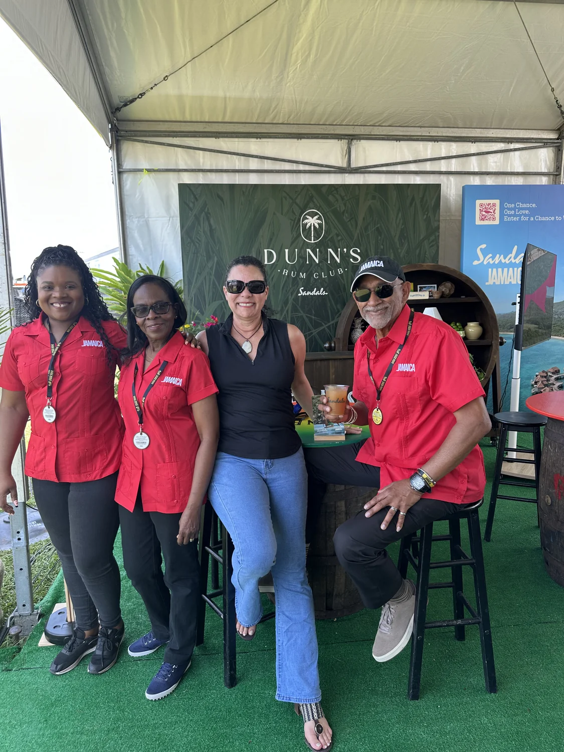 The Jamaica Tourist Board Southeast USA team at the Sandals Resorts Jamaica Hospitality Pavilion