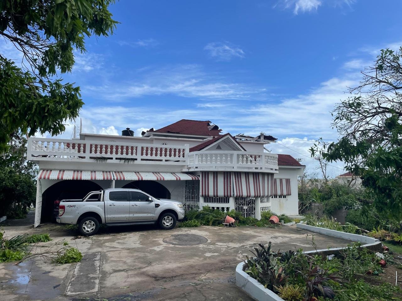 Devastated homes in Jamaica after Hurricane Melissa