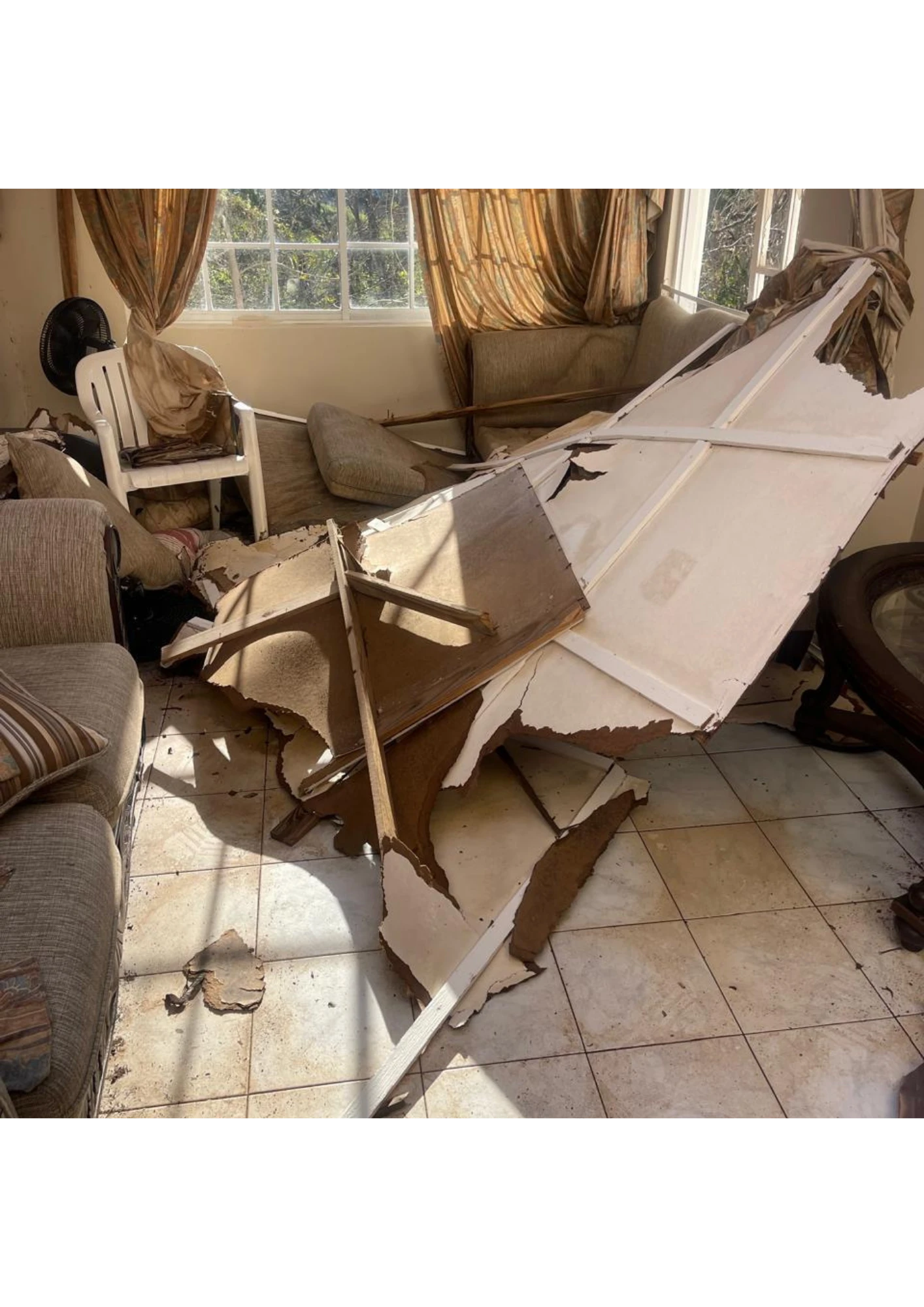 Devastated homes in Jamaica after Hurricane Melissa