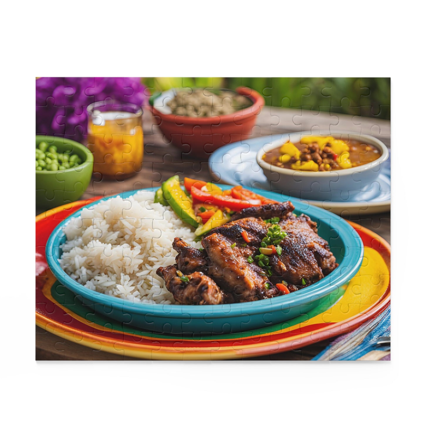 Jamaican Dinner Puzzle (120, 252, or 500-Pieces)