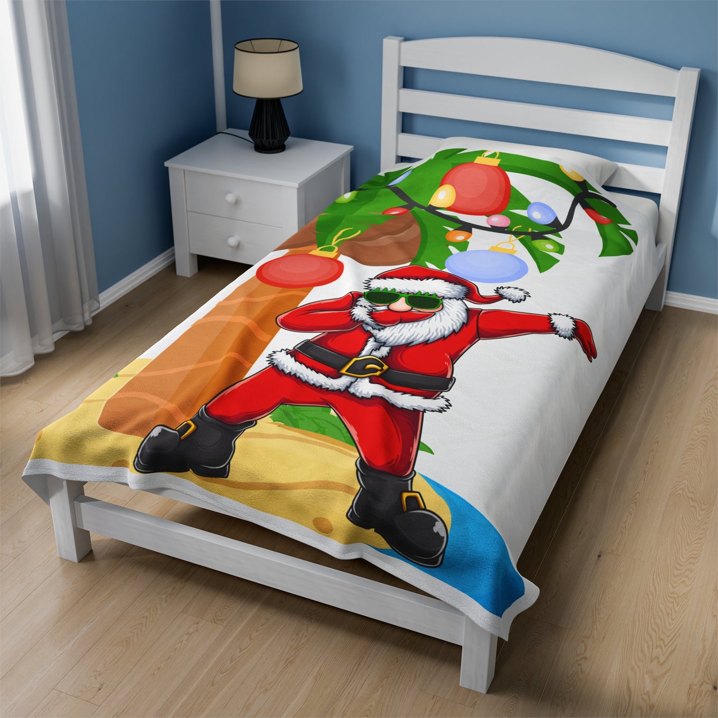 Caribbean Santa Plush Blanket