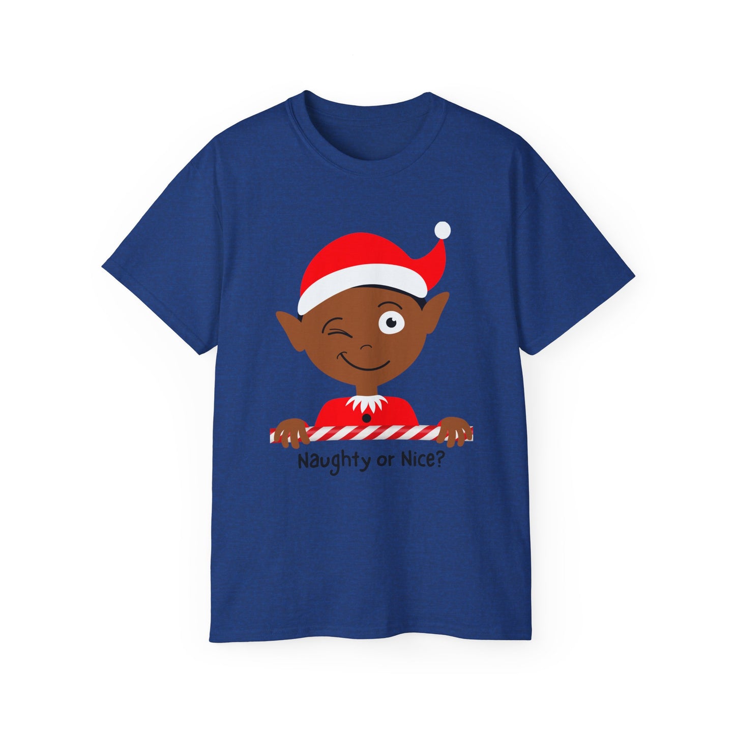 Classic Ultra Cotton Naughty or Nice Elf Tee