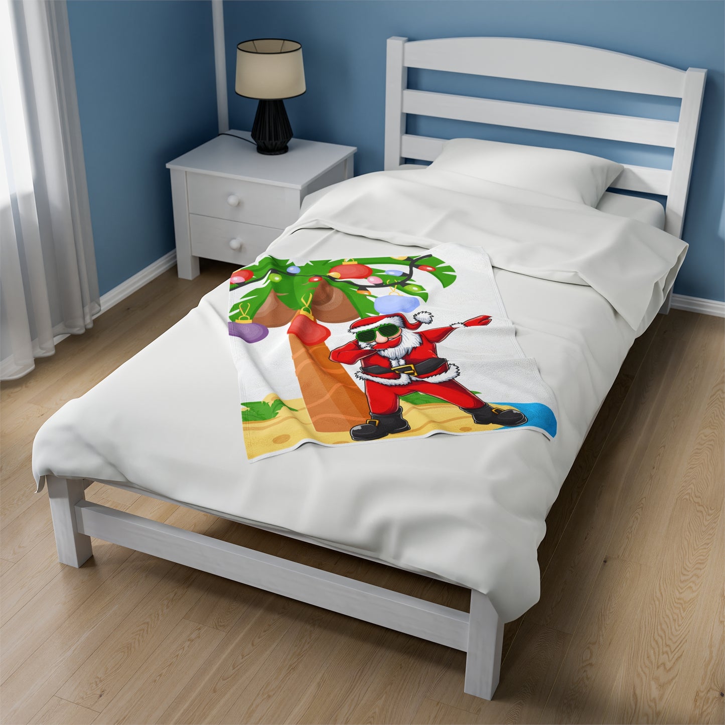 Caribbean Santa Plush Blanket