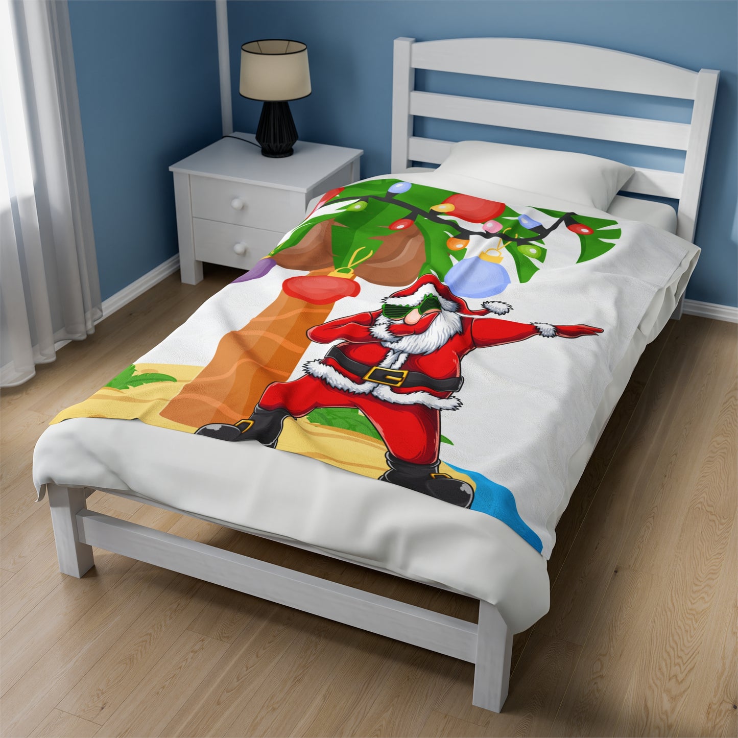 Caribbean Santa Plush Blanket