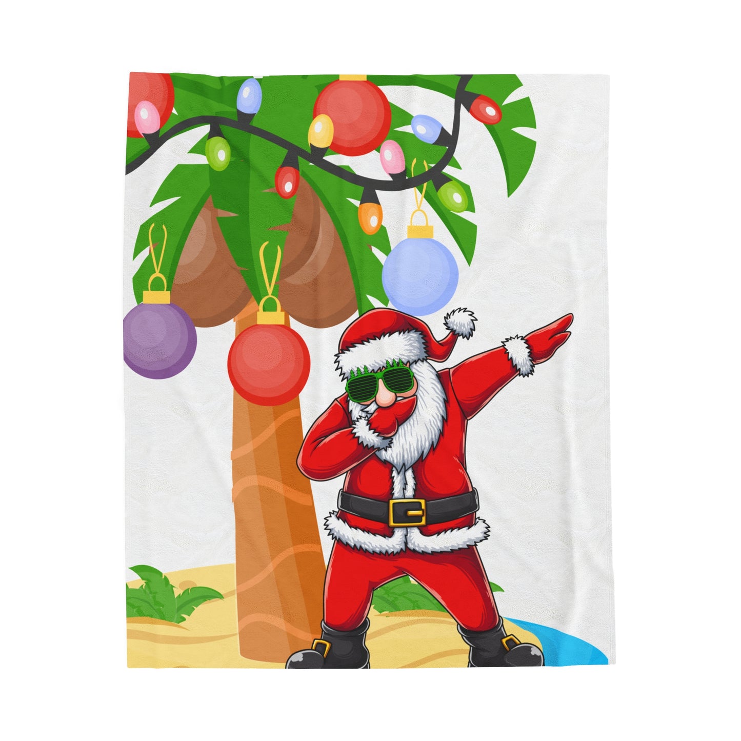 Caribbean Santa Plush Blanket