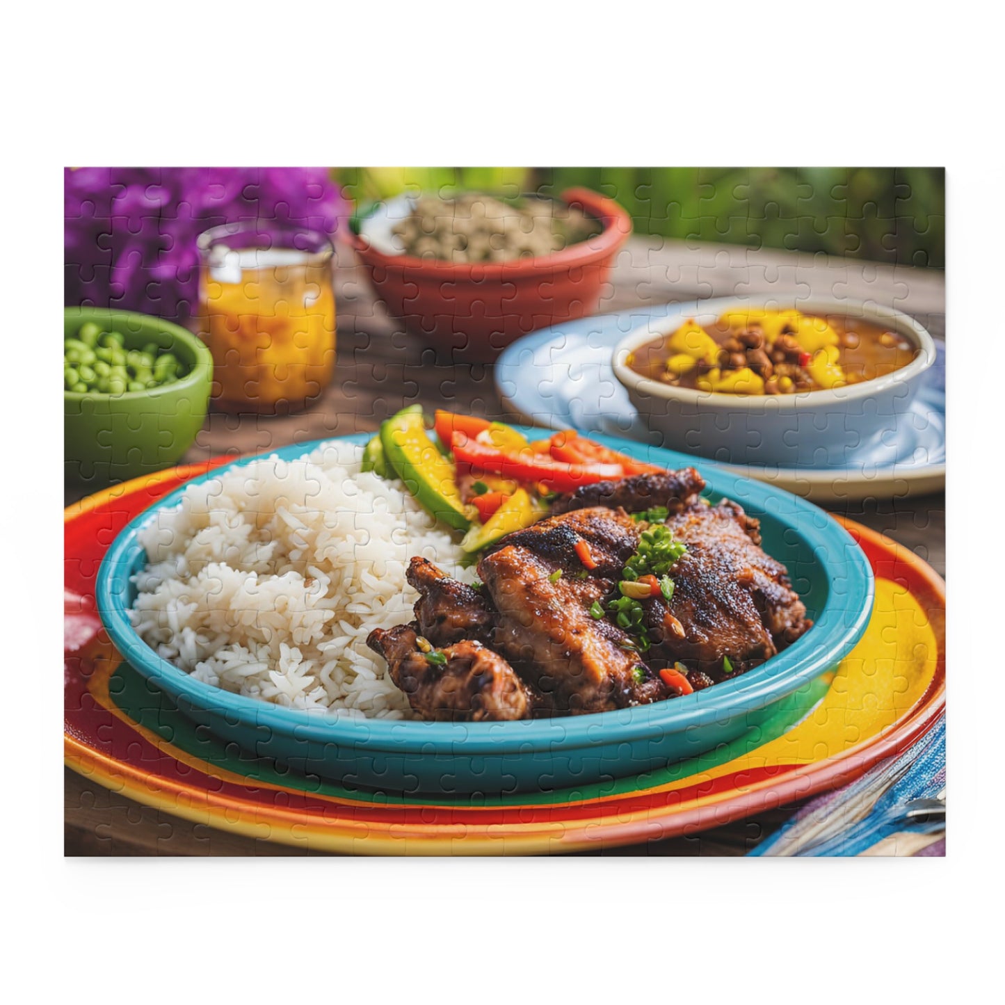 Jamaican Dinner Puzzle (120, 252, or 500-Pieces)