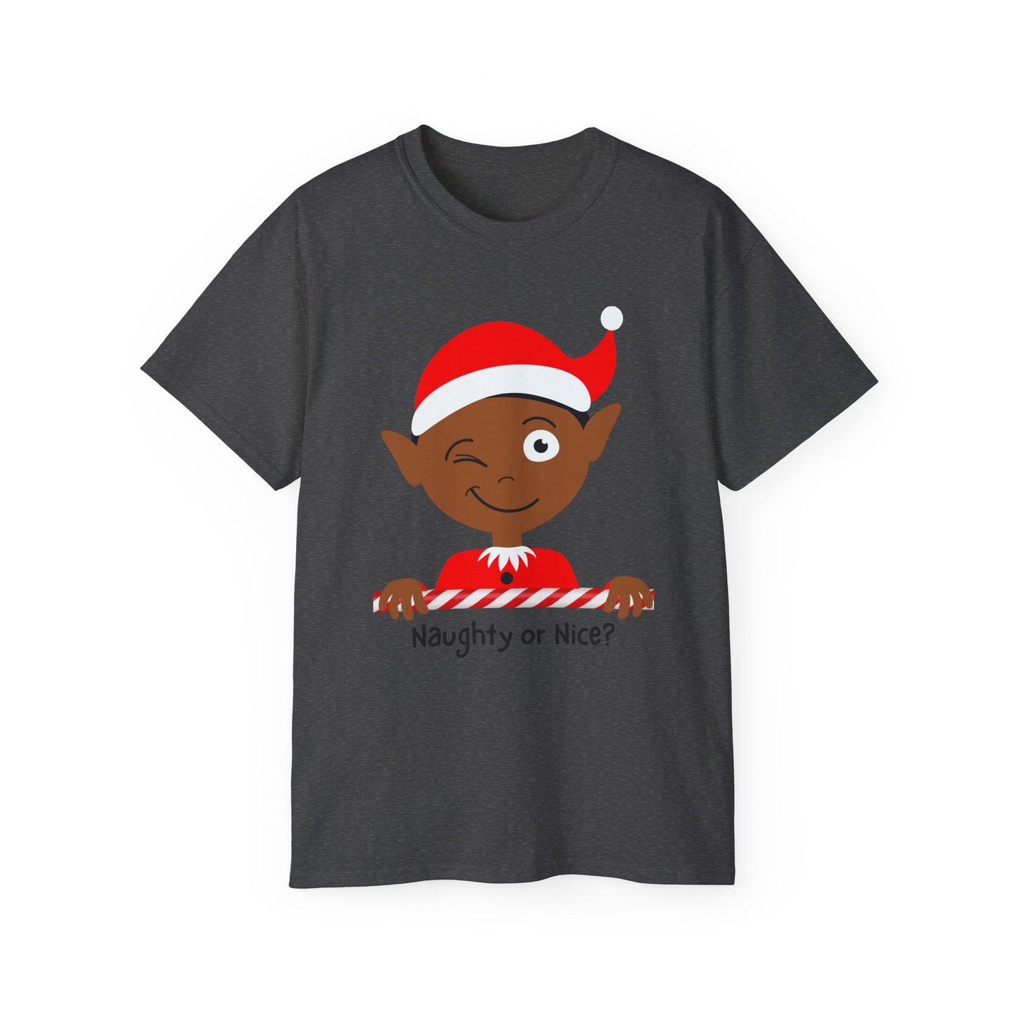 Classic Ultra Cotton Naughty or Nice Elf Tee