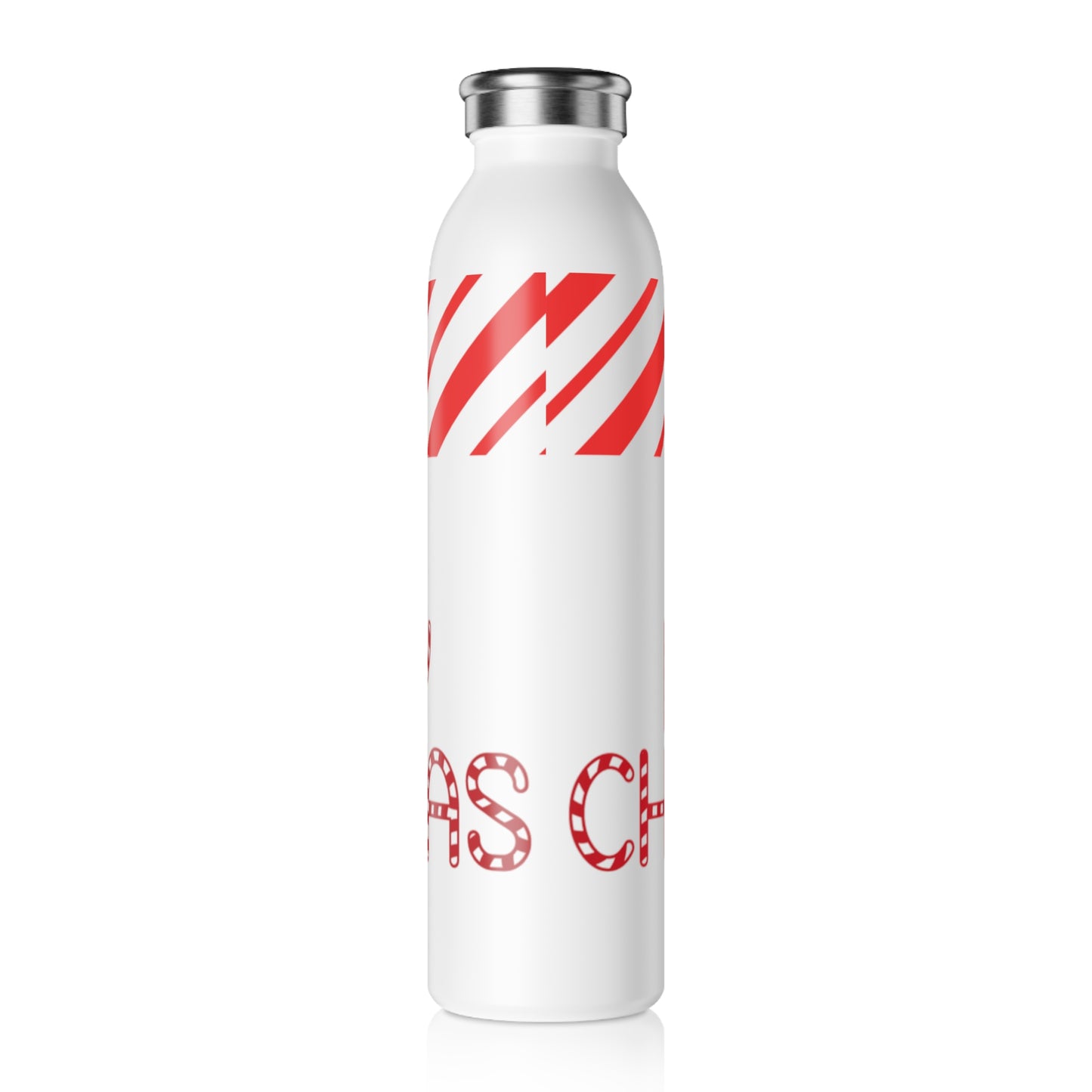 Merry Christmas Island Slim Water Bottle