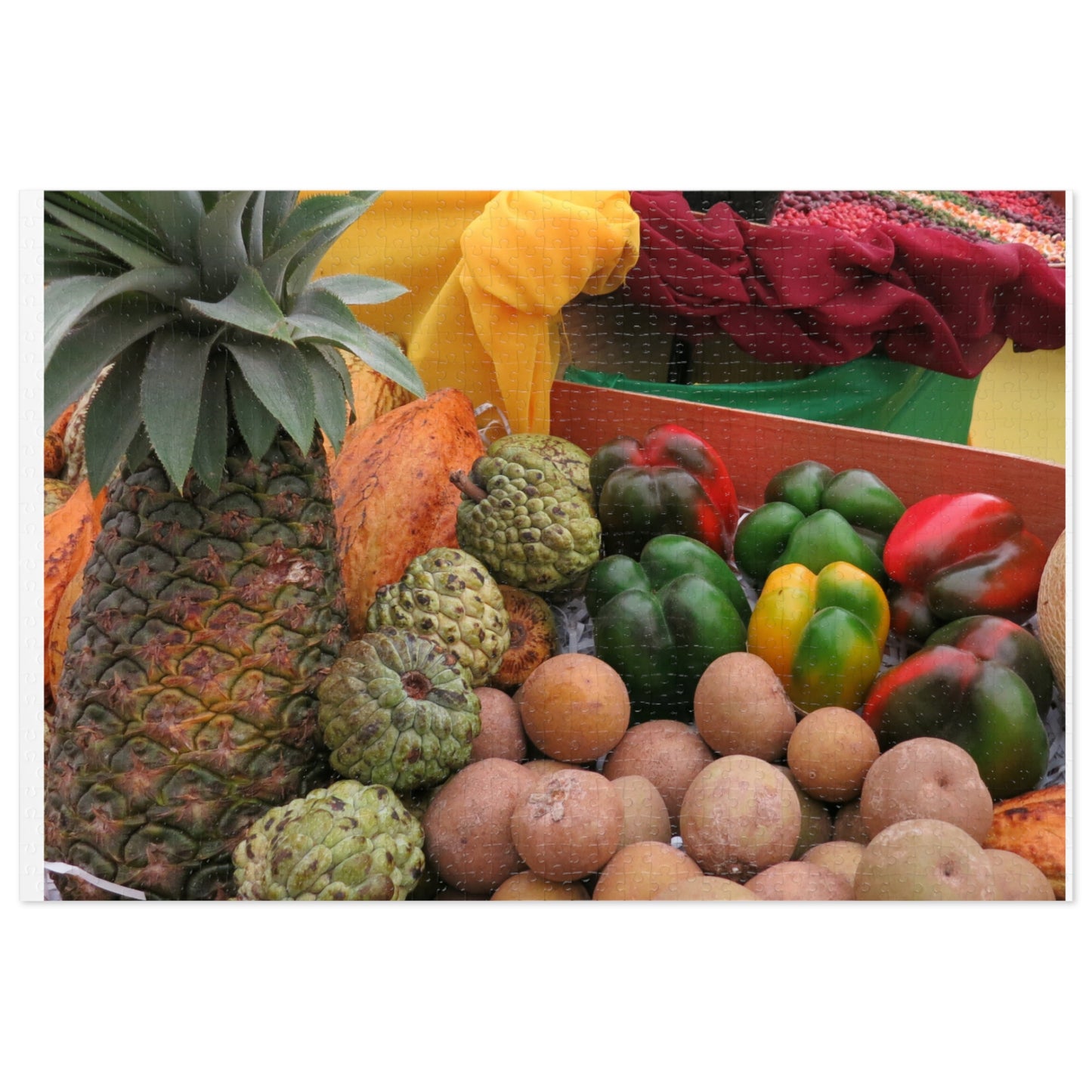 Organic Produce of Jamaica Jigsaw Puzzle (30, 110, 252, 500,1000-Piece)