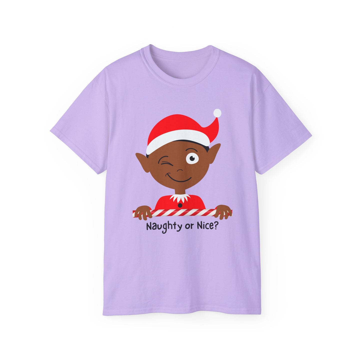 Classic Ultra Cotton Naughty or Nice Elf Tee