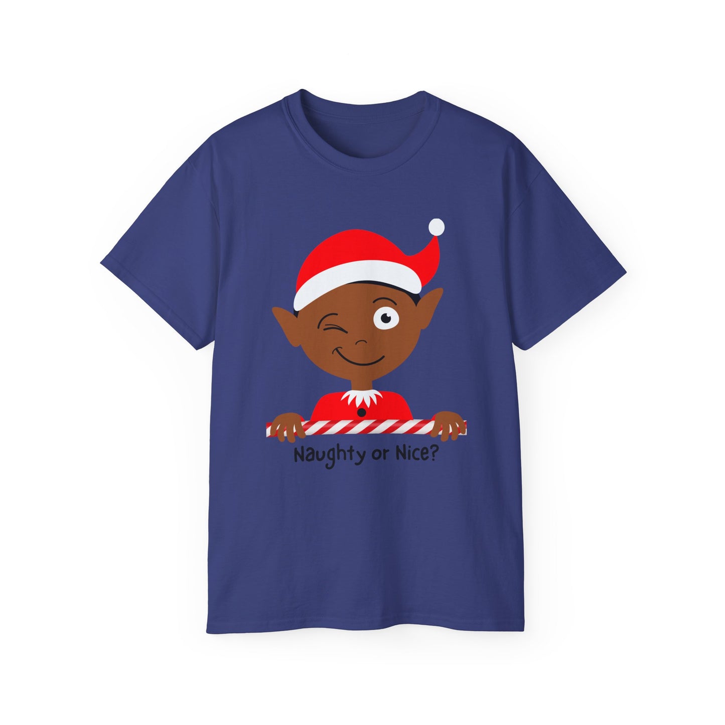 Classic Ultra Cotton Naughty or Nice Elf Tee