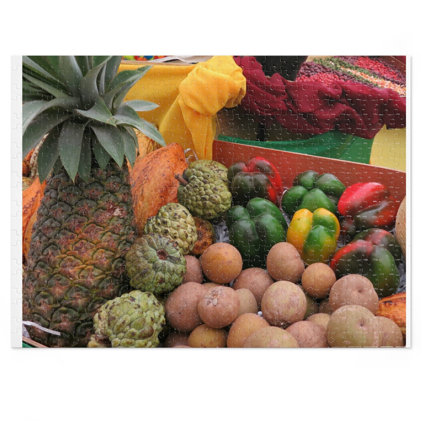 Organic Produce of Jamaica Jigsaw Puzzle (30, 110, 252, 500,1000-Piece)