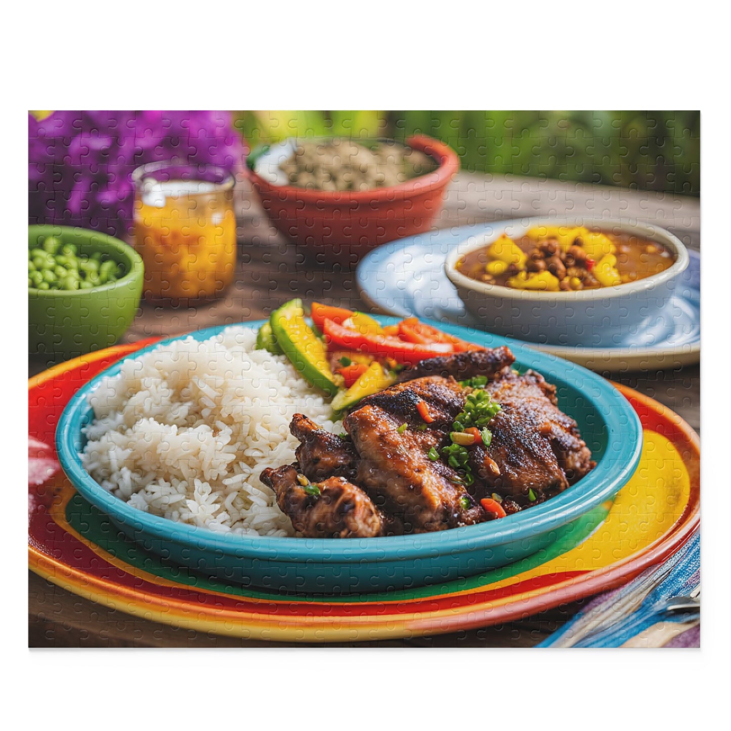 Jamaican Dinner Puzzle (120, 252, or 500-Pieces)