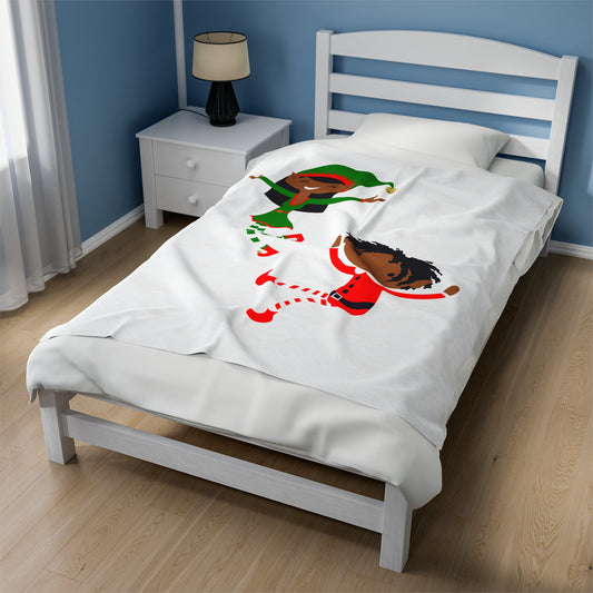 Happy Elves Plush Blanket