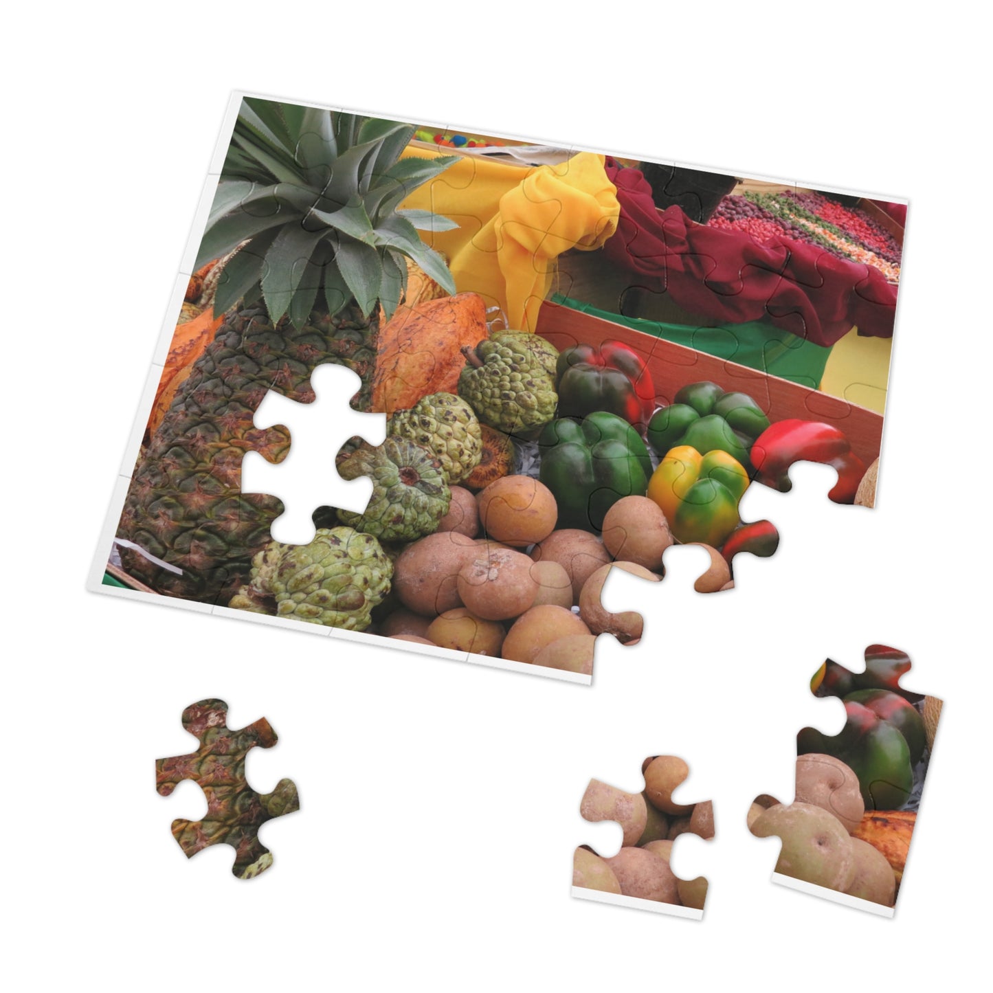 Organic Produce of Jamaica Jigsaw Puzzle (30, 110, 252, 500,1000-Piece)