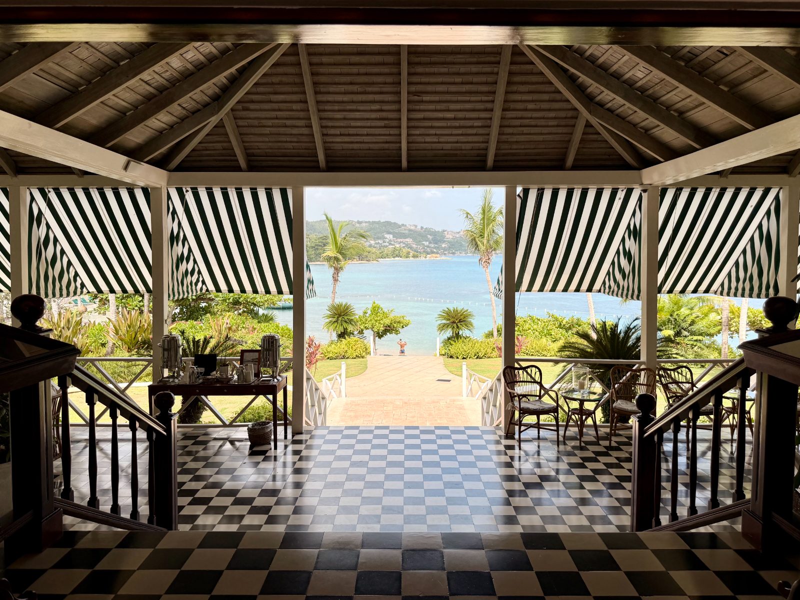Verandah over the bay, Jamaica